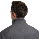 Craghoppers Corey VI Mens Half Zip Fleece Pullover Lightweight Recycled Polyester in Black Pepper Marl