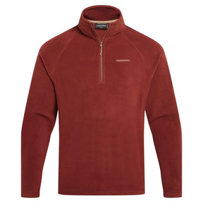 Craghoppers Corey VI Half Zip Microfleece Jacket in Red Jasper