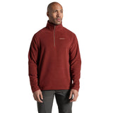 Craghoppers Corey VI Half Zip Microfleece Jacket in Red Jasper