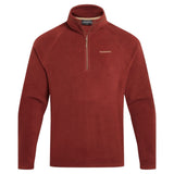 Craghoppers Corey VI Half Zip Microfleece Jacket in Red Jasper
