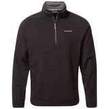 Craghoppers Mens Corey VI Lightweight Quick Dry Fleece Jumper Half Zip in Black
