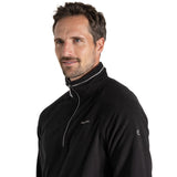 Craghoppers Mens Corey VI Lightweight Quick Dry Fleece Jumper Half Zip in Black