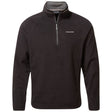 Craghoppers Mens Corey VI Lightweight Quick Dry Fleece Jumper Half Zip in Black