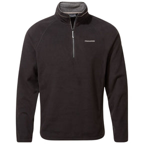 Craghoppers Mens Corey VI Lightweight Quick Dry Fleece Jumper Half Zip in Black