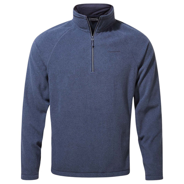 Craghoppers Mens Corey VI Half Zip Fleece Lightweight Quick Dry Recycled in Blue Navy Marl - XXL