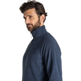 Craghoppers Mens Corey VI Half Zip Fleece Lightweight Quick Dry Recycled in Blue Navy Marl