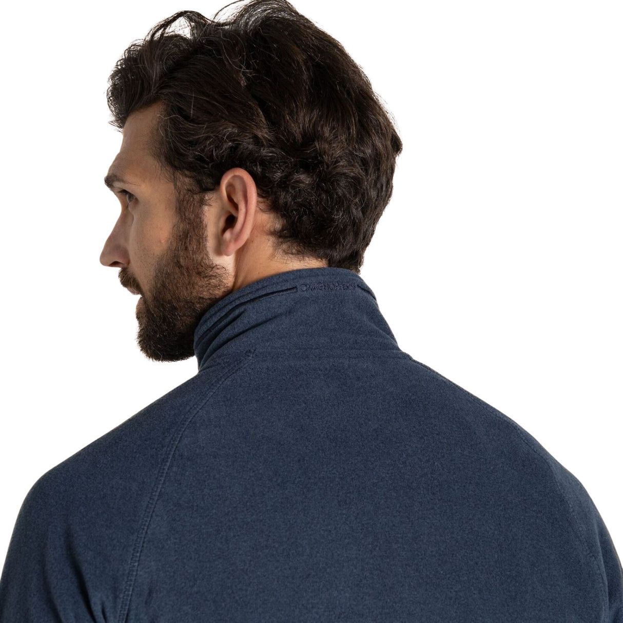 Craghoppers Mens Corey VI Half Zip Fleece Lightweight Quick Dry Recycled in Blue Navy Marl