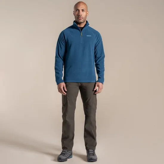 Craghoppers Corey VI Half Zip Microfleece Jacket in Poseidon Blue