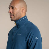 Craghoppers Corey VI Half Zip Microfleece Jacket in Poseidon Blue