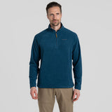 Craghoppers Mens Corey VI Half Zip Fleece Pullover Jumper in Tourmaline Blue (CMA1287)