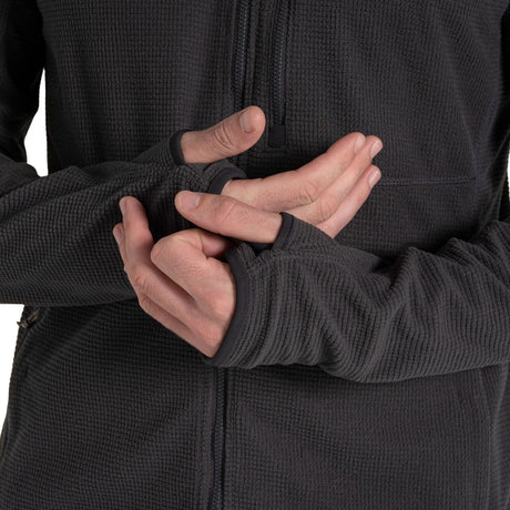 Craghoppers Mens Spry Lightweight Anti-Insect Fleece 335g Jacket in Black Pepper