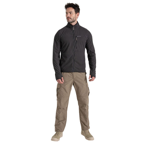 Craghoppers Mens Spry Lightweight Anti-Insect Fleece 335g Jacket in Black Pepper