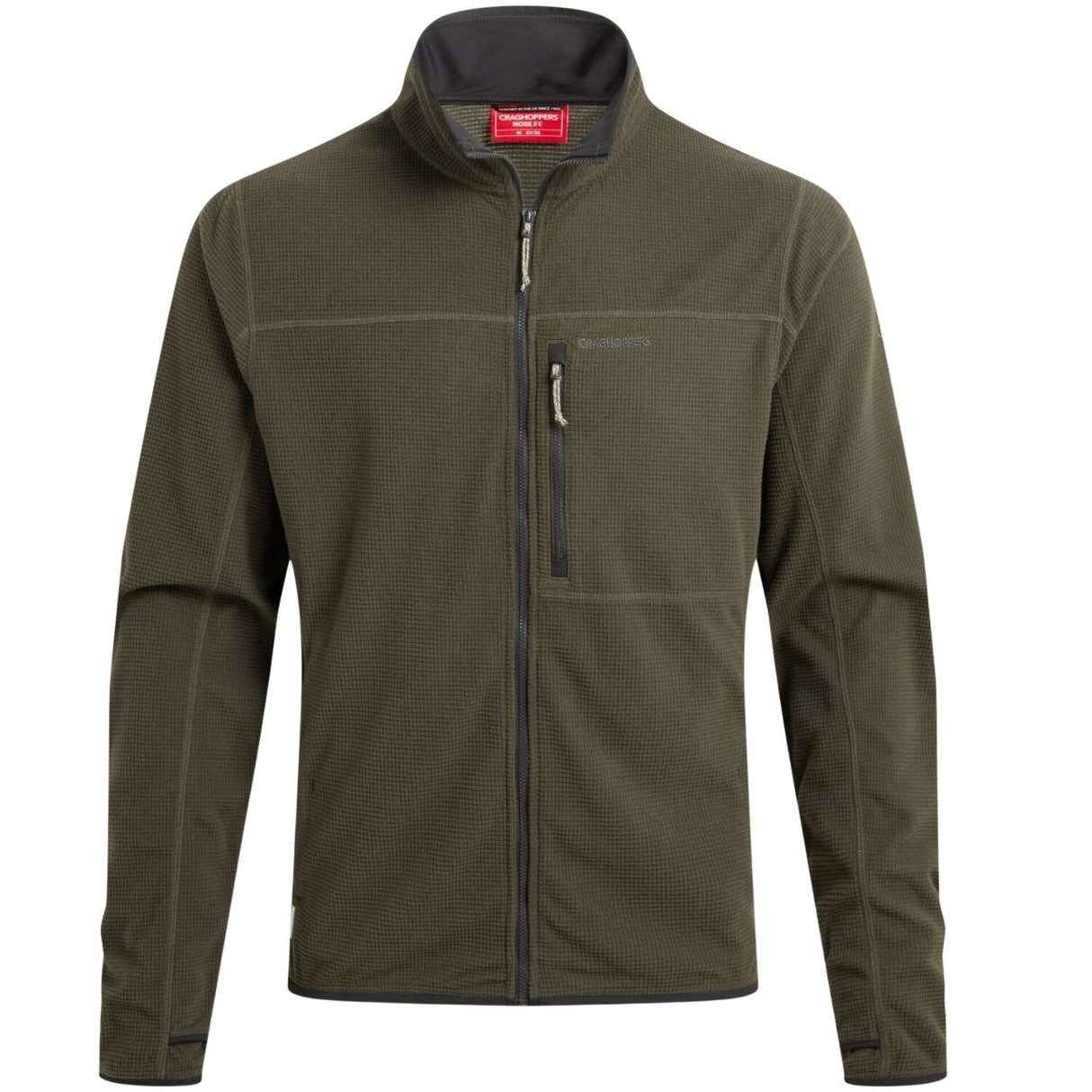 Craghopper Spry Men’s Lightweight Insect Repellent Quick Dry Fleece Jacket in Woodland Green