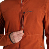 Craghoppers Mens Spry Insect Repellent Lightweight Fleece Jacket in Red Beach