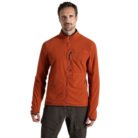 Craghoppers Mens Spry Insect Repellent Lightweight Fleece Jacket in Red Beach