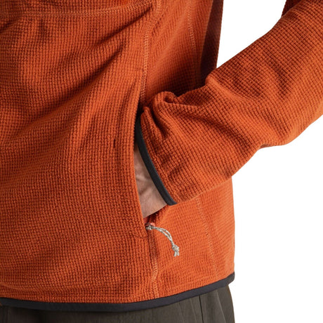 Craghoppers Mens Spry Insect Repellent Lightweight Fleece Jacket in Red Beach