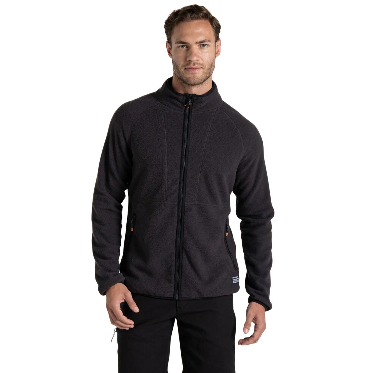 Craghoppers Mens CO2 Renu II Recycled Polyester Lightweight Warm Fleece Jacket in Dark Iron