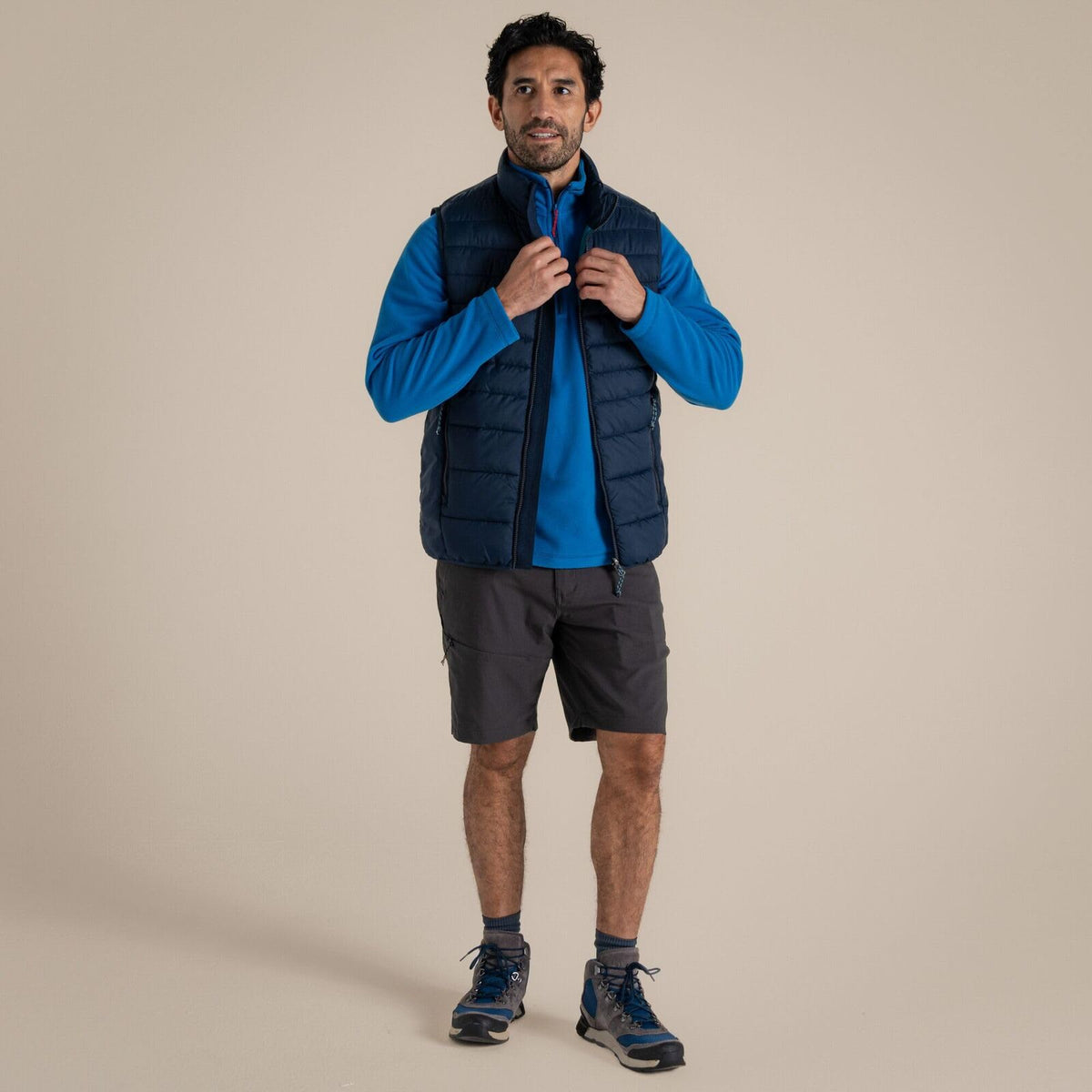 Craghoppers Mens Complite IX Insulated Vest - Blue/Navy (Windproof & Packable)