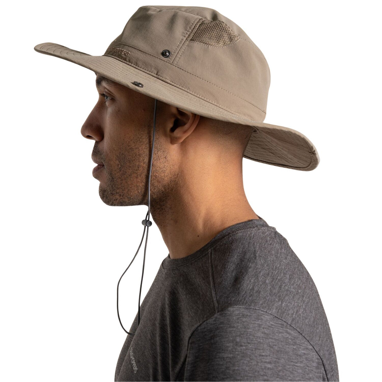 Craghoppers NosiLife Ranger Hat UPF 50+ Anti-Insect Lightweight Travel Safari Hat in Pebble