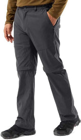 Craghoppers Kiwi Pro Convertible Stretch Trousers Pants (REGULAR) in Dark Lead