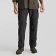 Craghoppers Mens Anti-Insect Convertible Cargo Pants Zip-Off in Black Pepper