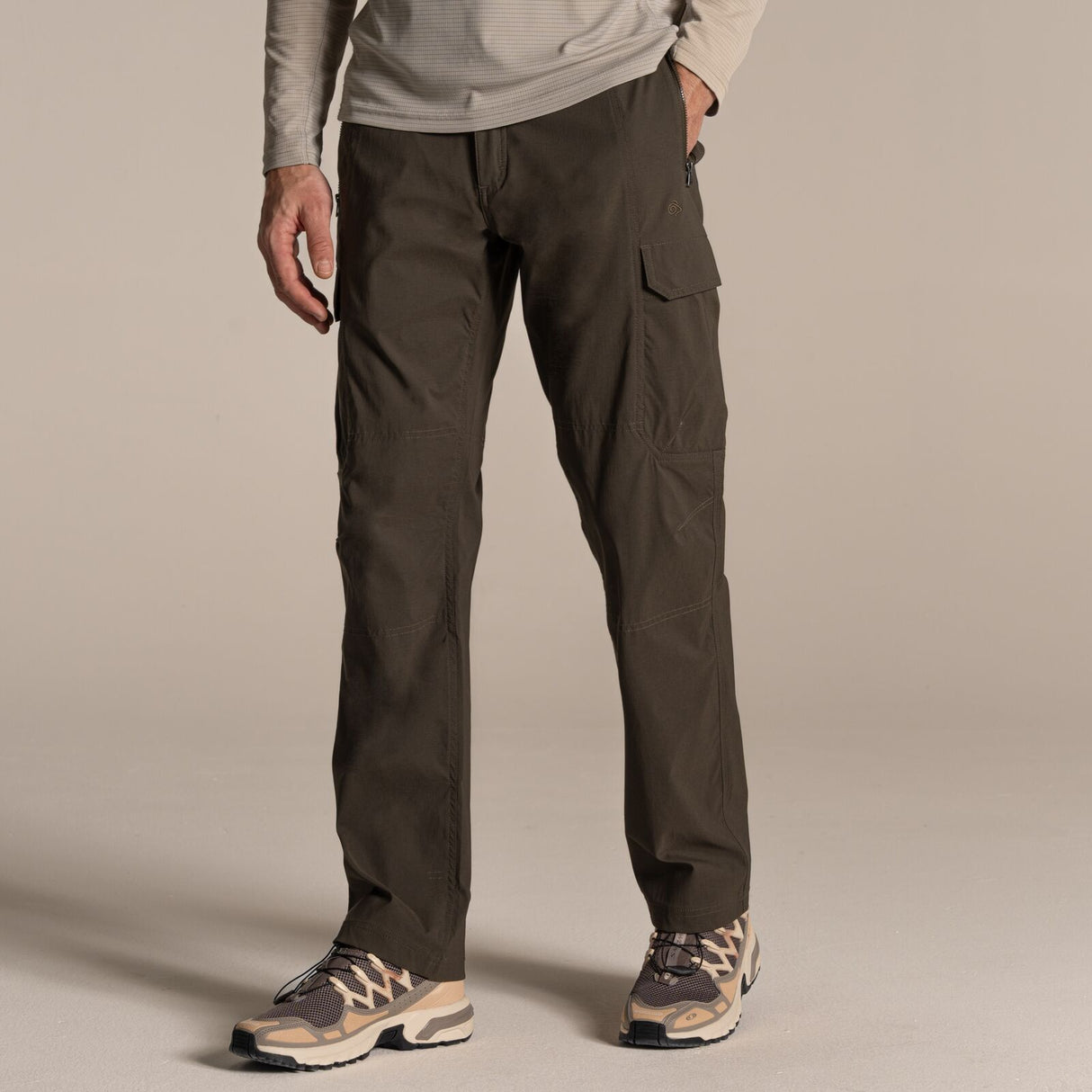 Craghoppers Mens Kiwi Pro Cargo Stretch Trousers Pants (Regular) in Woodland Green