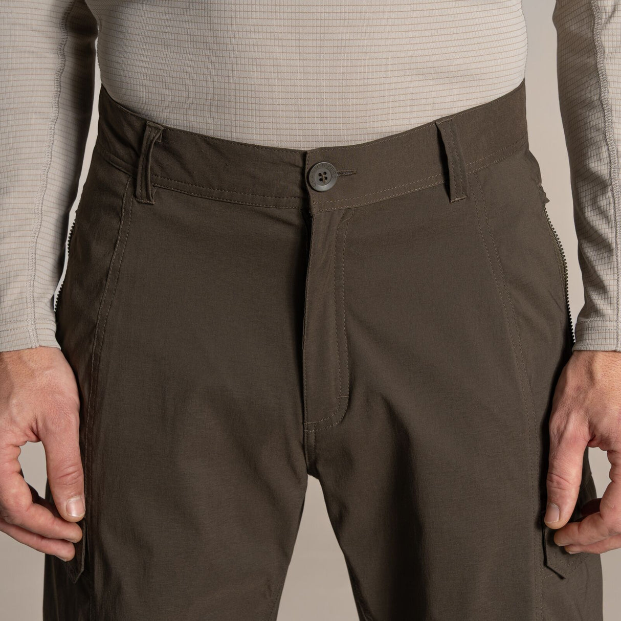 Craghoppers Mens Kiwi Pro Cargo Stretch Trousers Pants (Regular) in Woodland Green