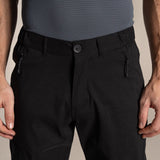 Craghoppers Mens Kiwi Pro III Convertible Stretch Trousers Pants (Regular) in Black