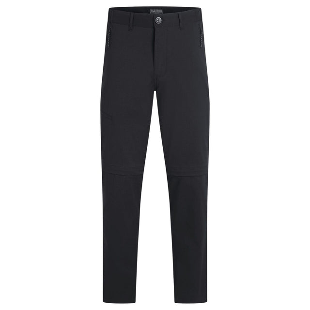 Craghoppers Mens Kiwi Pro III Convertible Stretch Trousers Pants (Regular) in Black