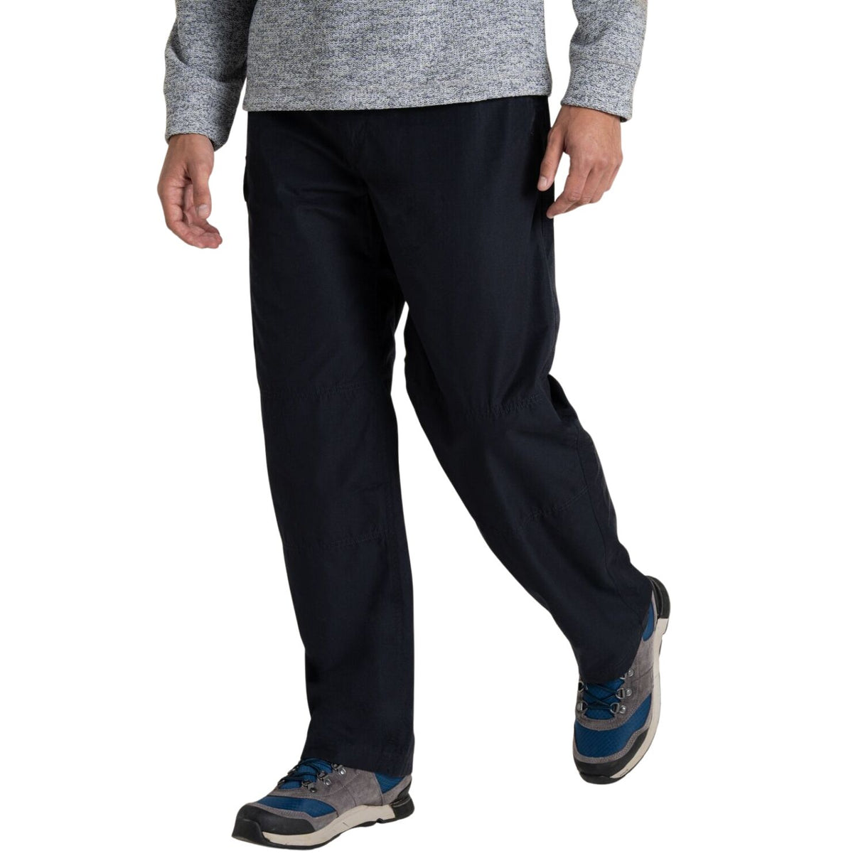 Craghoppers Mens Kiwi Classic Trouser UPF50+ Hiking Pants Quick Dry Recycled in Dark Navy