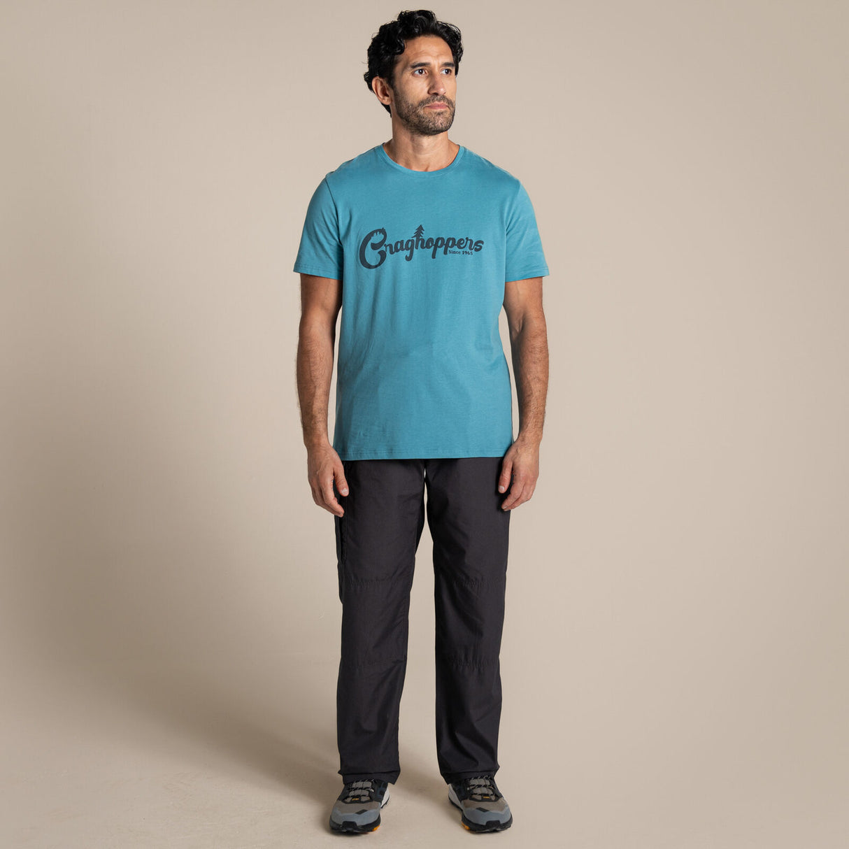 Craghoppers Mens Kiwi Classic Outdoor Trousers Pants (Regular) in Black Pepper