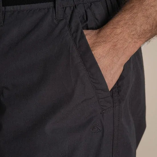 Craghoppers Mens Kiwi Classic Outdoor Trousers Pants (Regular) in Black Pepper