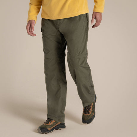 Craghoppers Mens Kiwi Convertible Trousers Pants/Shorts (Regular) in Wild Olive