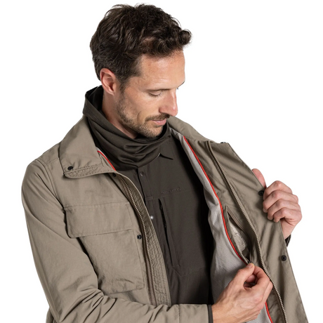 Craghoppers Mens NosiLife Adventure Technical Jacket IV in Pebble