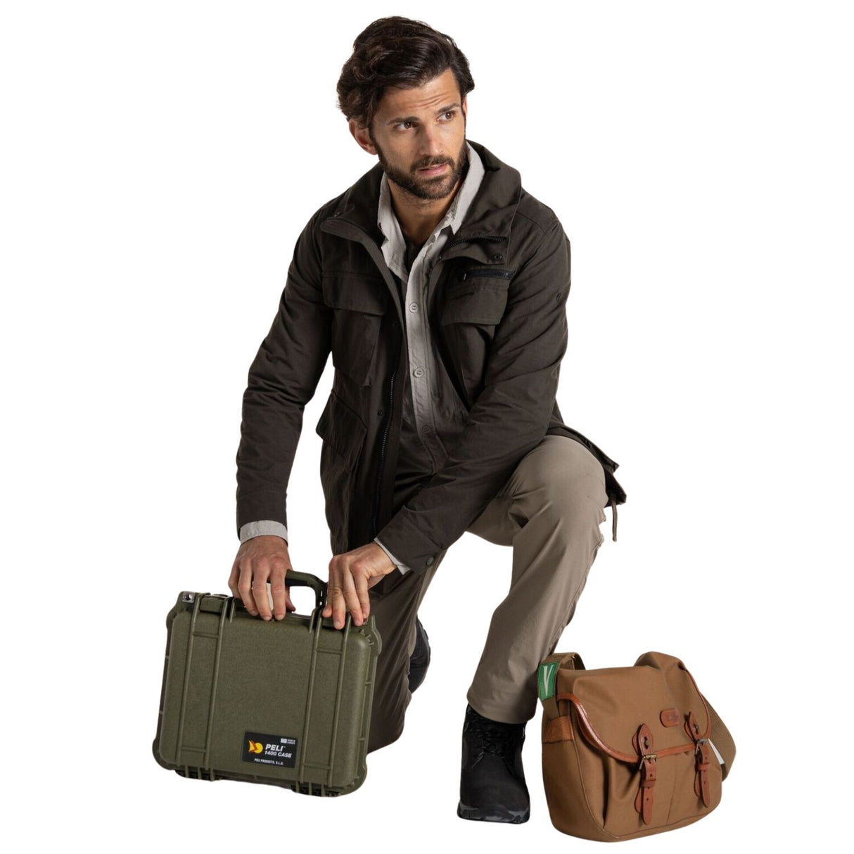 Craghoppers Mens Insect Repellent UPF50+ Travel Adventure Jacket IV in Woodland Green