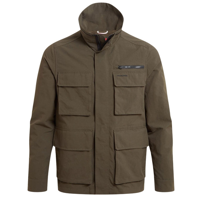 Craghoppers Mens Insect Repellent UPF50+ Travel Adventure Jacket IV in Woodland Green - XXL