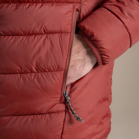 Craghoppers Mens Compresslite IX Hooded Puffer Jacket - Red Jasper