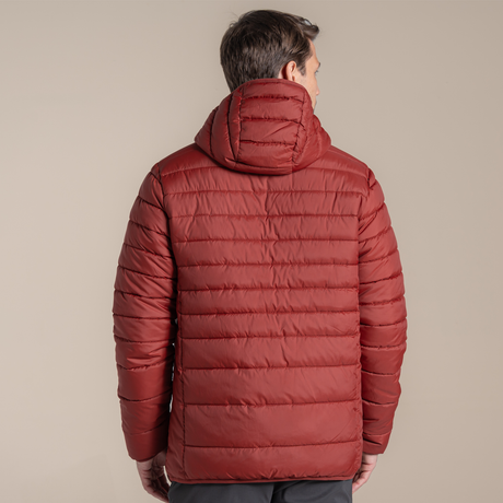 Craghoppers Mens Compresslite IX Hooded Puffer Jacket - Red Jasper
