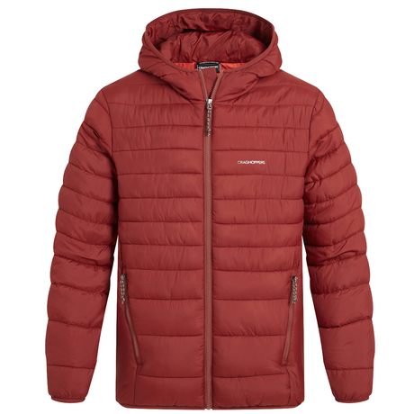 Craghoppers Mens Compresslite IX Hooded Puffer Jacket - Red Jasper