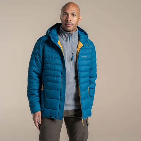Craghoppers Mens Compresslite IX Hooded Puffer Jacket - Coastal Blue