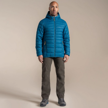 Craghoppers Mens Compresslite IX Hooded Puffer Jacket - Coastal Blue