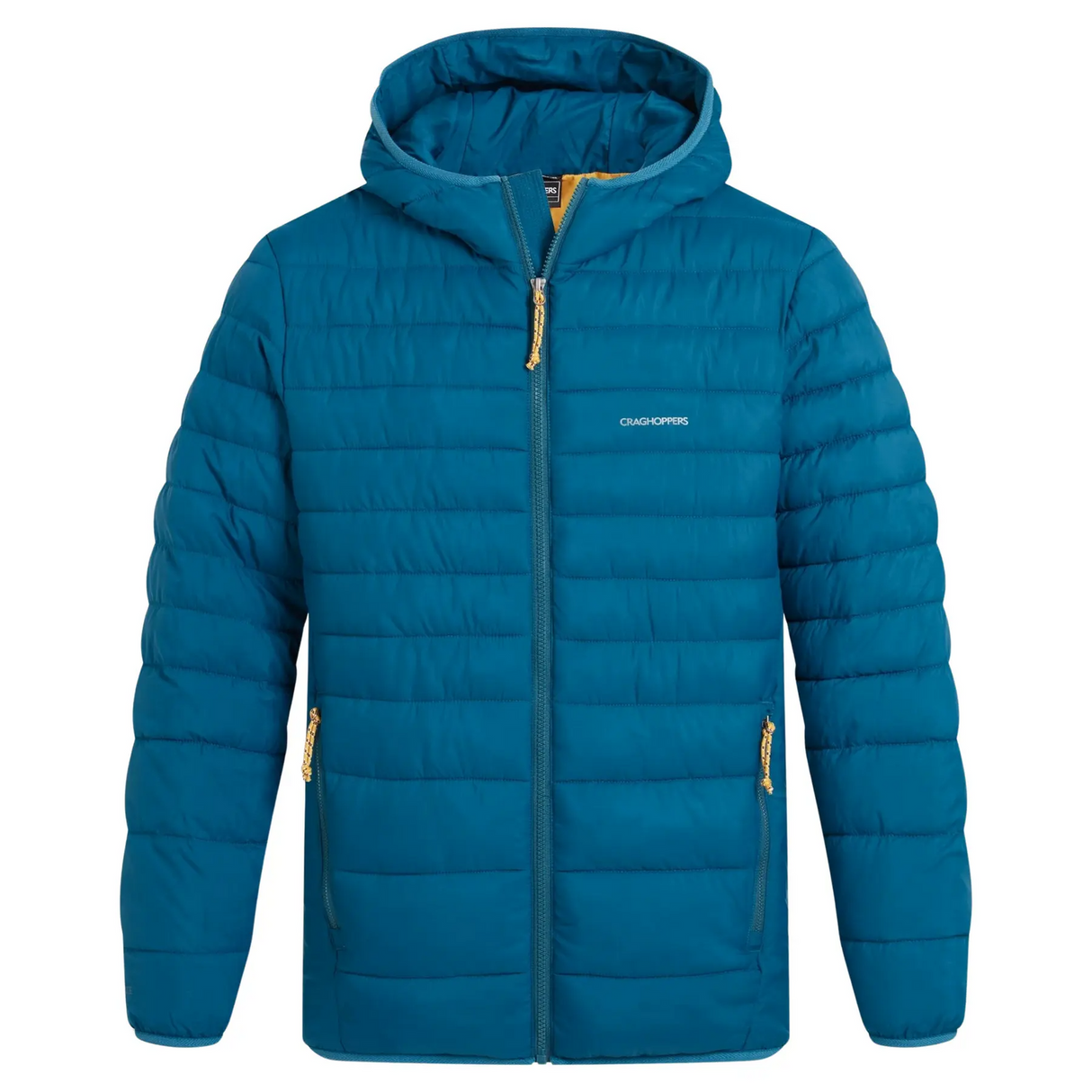 Craghoppers Mens Puffer Jacket Compresslite IX Hooded Jacket in Coastal Blue - XL