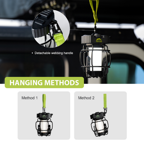 WILDLAND 5200mAh Rechargeable Camping Lantern Outdoor Hiking Light IPX5
