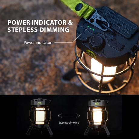 WILDLAND 5200mAh Rechargeable Camping Lantern Outdoor Hiking Light IPX5