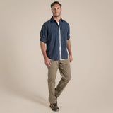 Craghoppers Kiwi Long Sleeve Outdoor Shirt in Ombre Blue
