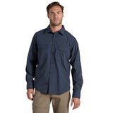 Craghoppers Kiwi Long Sleeve Outdoor Shirt in Ombre Blue