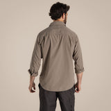 Craghoppers Kiwi Long Sleeve Outdoor Shirt in Pebble