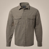 Craghoppers Kiwi Long Sleeve Outdoor Shirt in Pebble