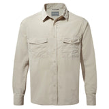 Craghoppers Kiwi Long Sleeve Outdoor Shirt in Oatmeal