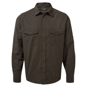 Craghoppers Kiwi Long Sleeve Outdoor Shirt in Woodland Green